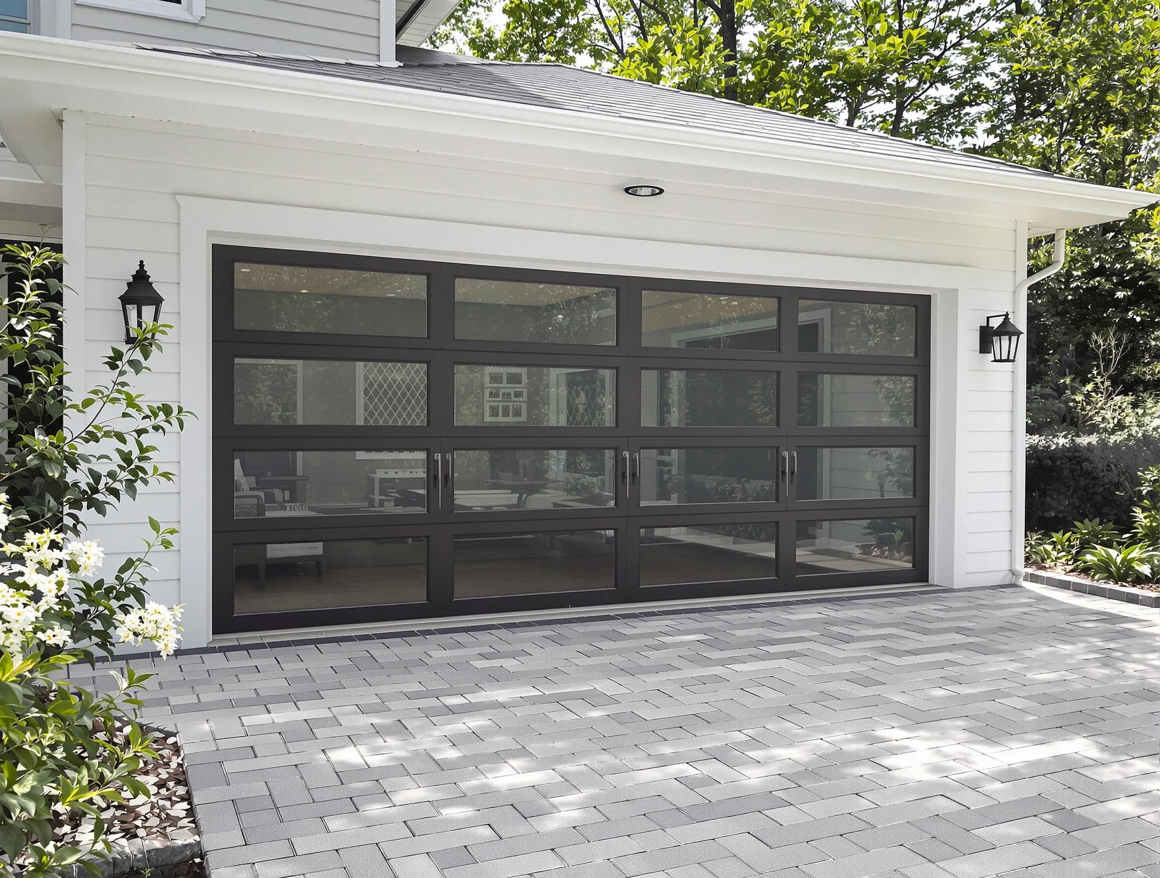 Mount Olive Garage Door Repair design specialist presenting custom garage door options to Mount Olive homeowner