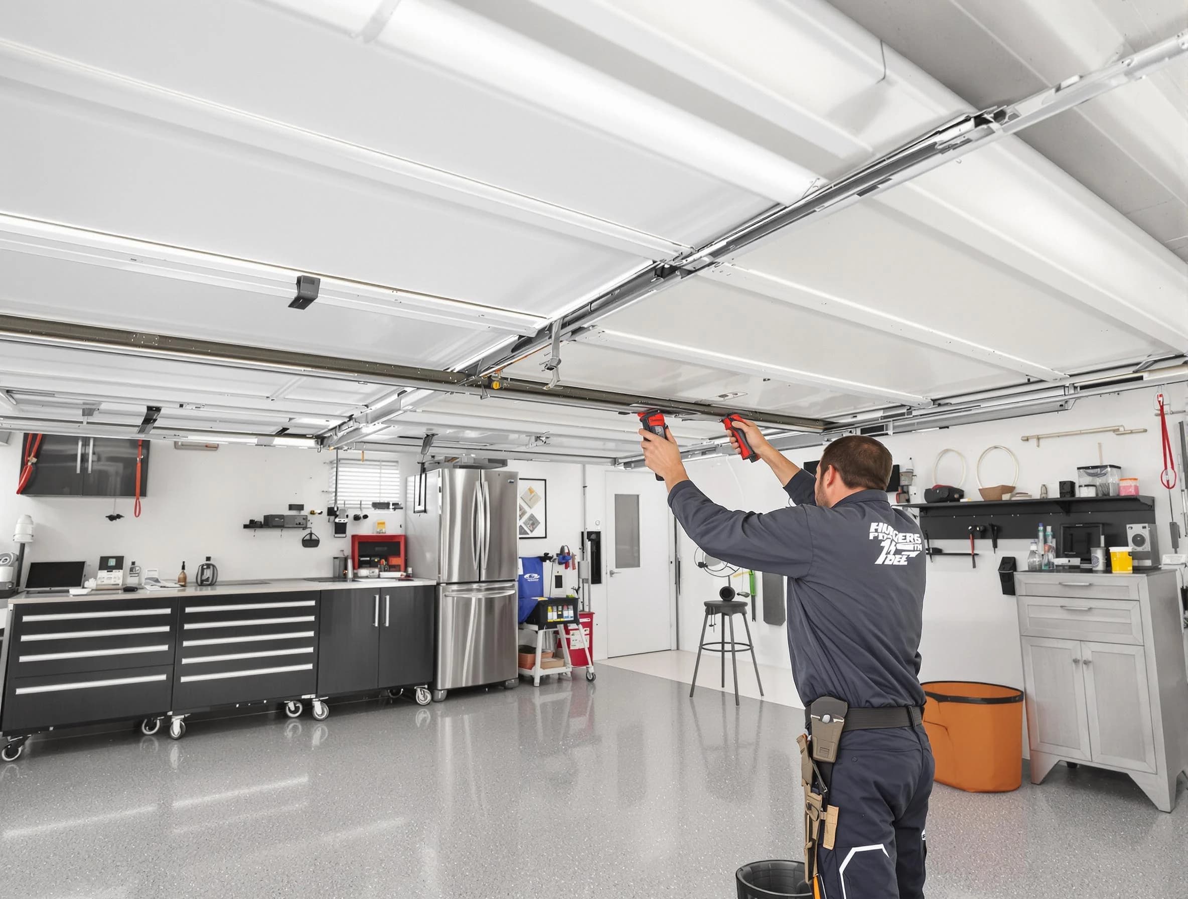 Overhead garage door repair service by Mount Olive Garage Door Repair in Mount Olive