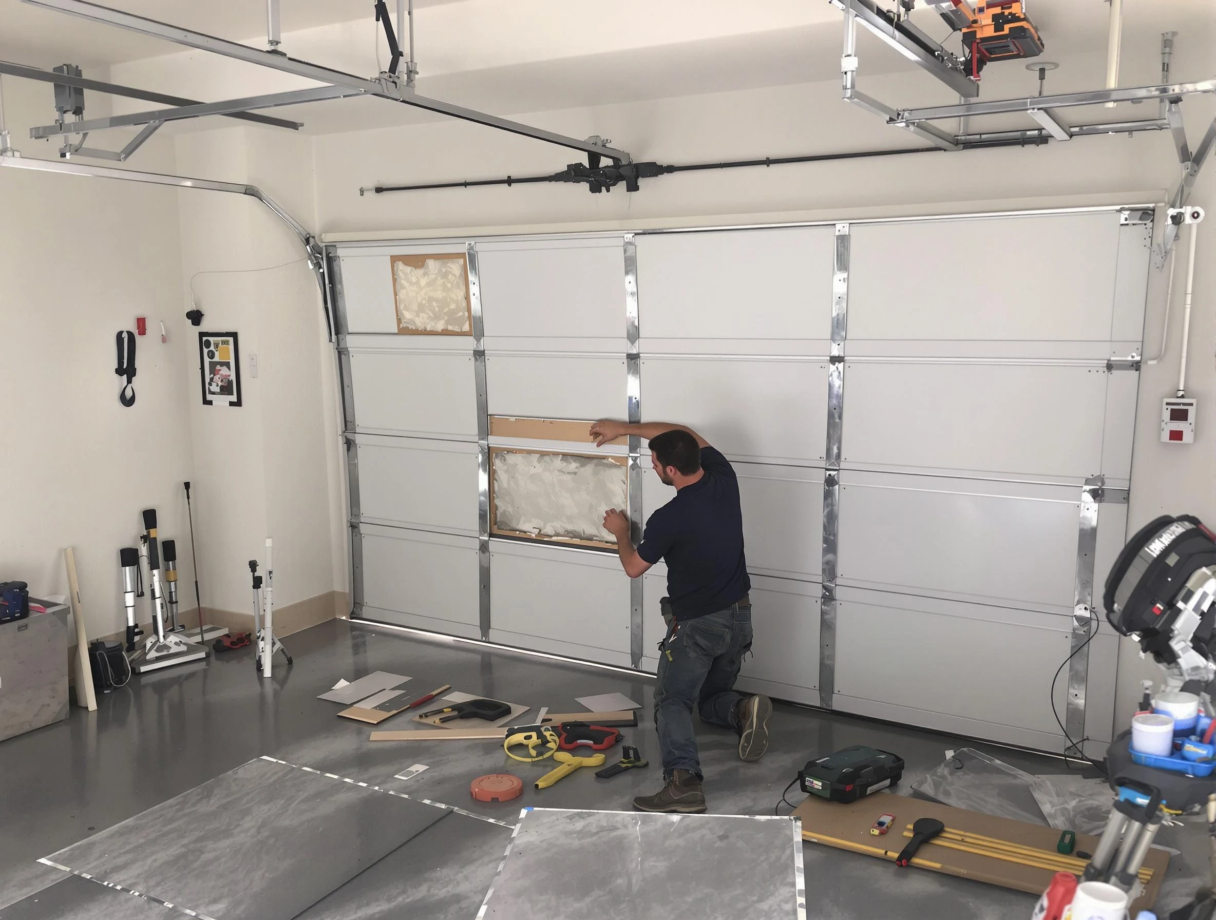 Garage Door Panel Repair in Mount Olive