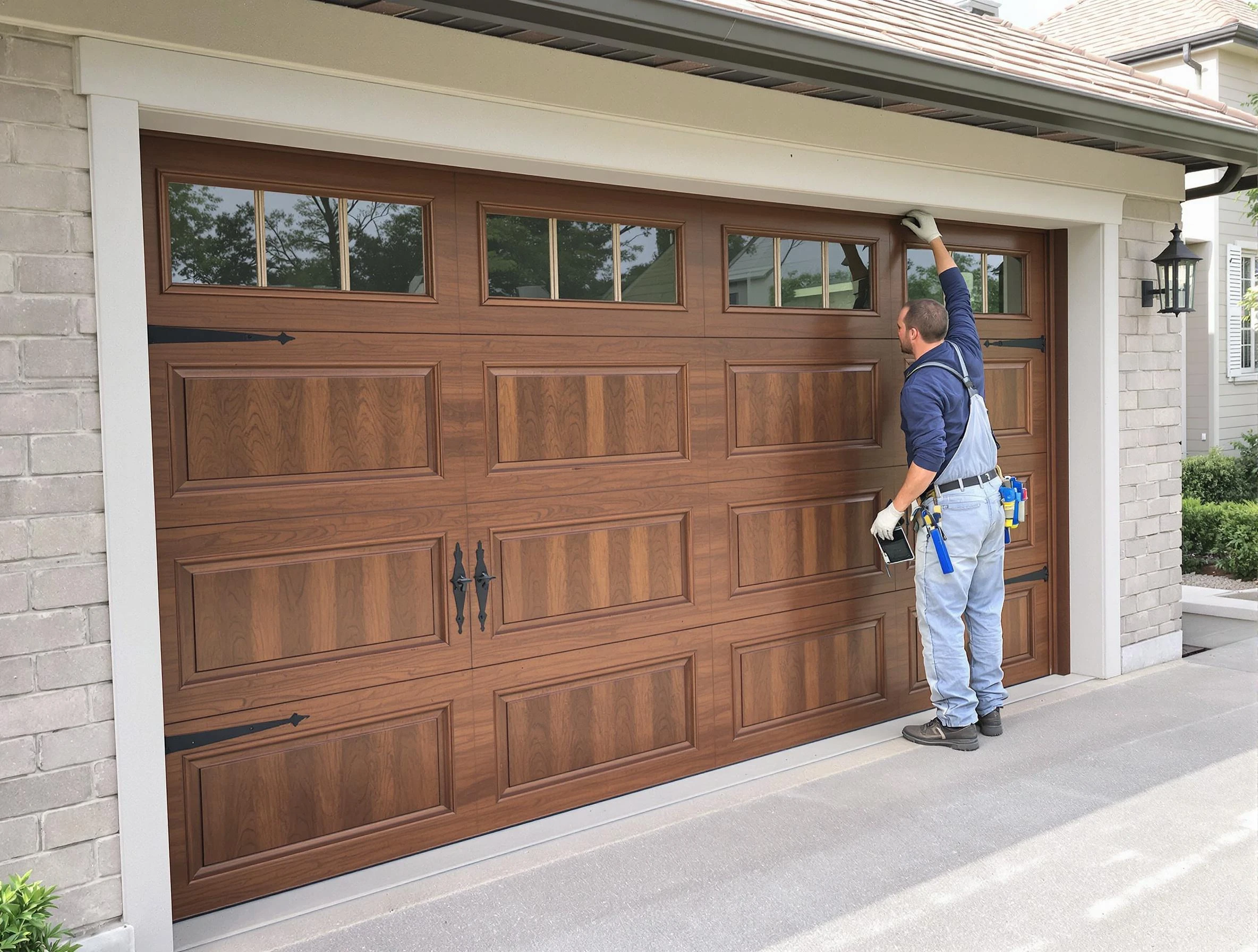 Custom garage door showcase by Mount Olive Garage Door Repair in Mount Olive