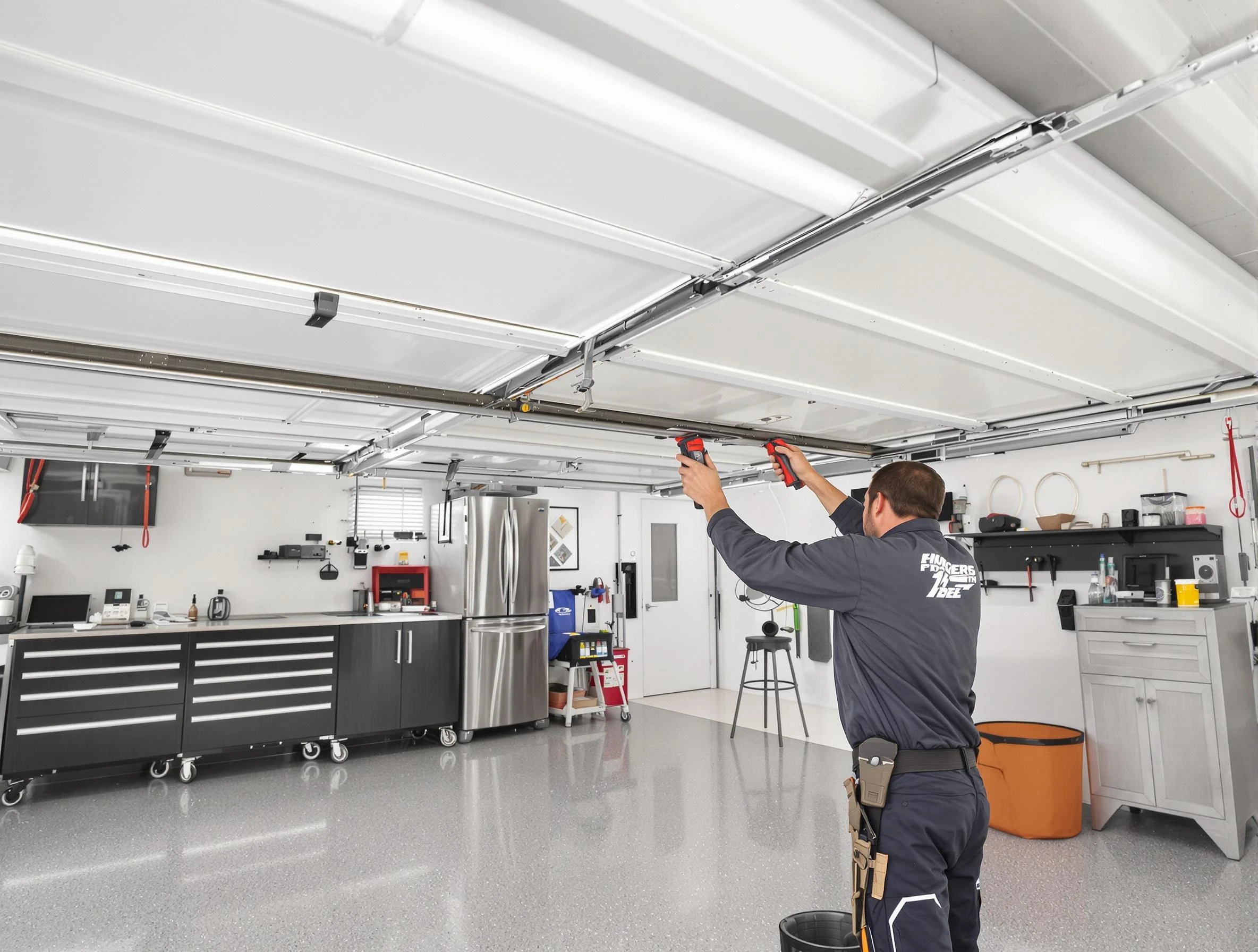 Overhead garage door repair service by Mount Olive Garage Door Repair in Mount Olive